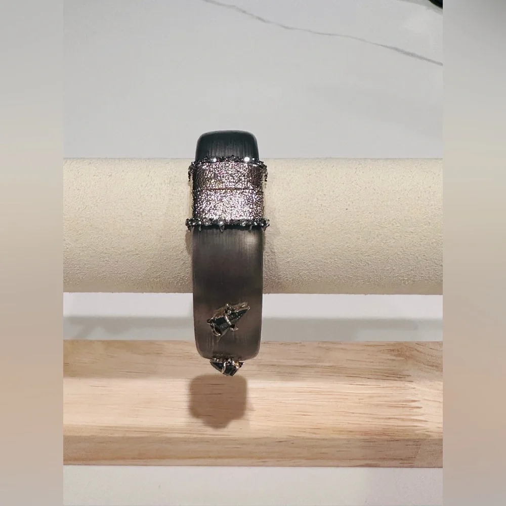 Alexis Bittar Grey Stone Studded Bracelet